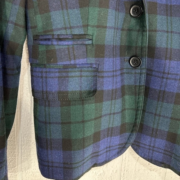 J. Crew plaid schoolboy blazer size 2 - Picture 5 of 13